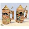 Image 1 : BEER STEINS LOT OF 2