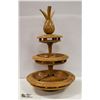 Image 1 : LARGE PINEAPPLE THEMED SERVING TRAY