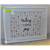 Image 1 : "TODAY I CHOOSE JOY" WALL DECOR