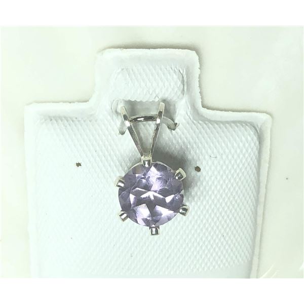 BZ322-51 SILVER AMETHYST (0.75CT) PENDANT