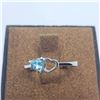 Image 1 : BZ322-54 SILVER BLUE TOPAZ RING (SIZE 7)