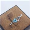 Image 2 : BZ322-54 SILVER BLUE TOPAZ RING (SIZE 7)