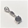 BZ322-76 SILVER GARNET PENDANT