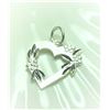 BZ322-100 SILVER HEART PENDANT