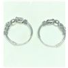 BZ322-94 SILVER HOOP EARRINGS