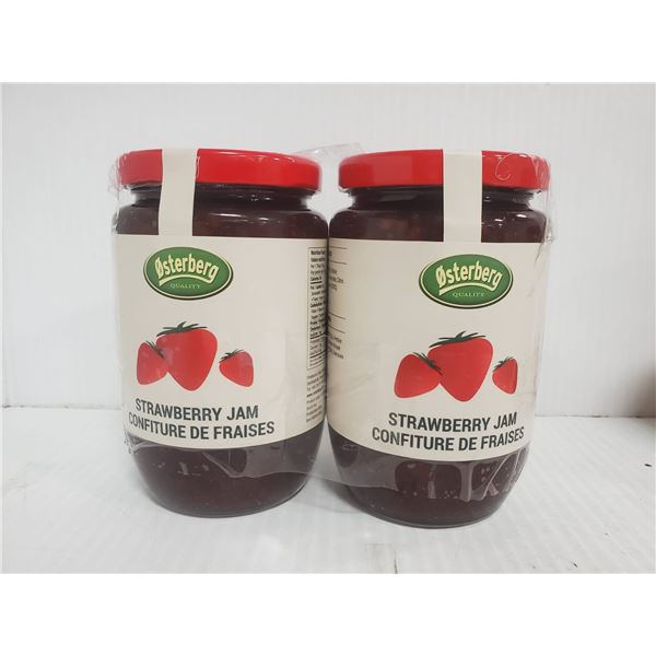 2 PACK OF OSTERBERG GOURMET STRAWBERRY JAM 425G