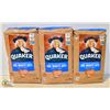 3 BAGS OF QUAKER ONE MINUTE OATS 900G BAGS