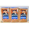 Image 1 : 3 BAGS OF QUAKER ONE MINUTE OATS 900G BAGS