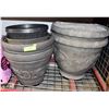 4 LARGE OUTDOOR PLANT POTS