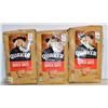 3 BAGS OF QUAKER QUICK OATS 1 KG BAGS