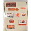 Image 2 : VINTAGE OILFIELD STICKERS - 100+ IN 2 BINDERS