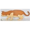 Image 1 : WOODEN CAT CARVING