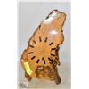 Image 1 : BURL WOOD WALL CLOCK BATTERIES INCLUDED