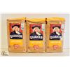 3 BAGS OF QUAKER LARGE FLAKE OATS 1KG BAGS