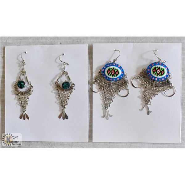 VINTAGE PERUVIAN SILVER EARRINGS