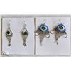 Image 1 : VINTAGE PERUVIAN SILVER EARRINGS