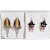 Image 1 : VINTAGE PERUVIAN SILVER EARRINGS