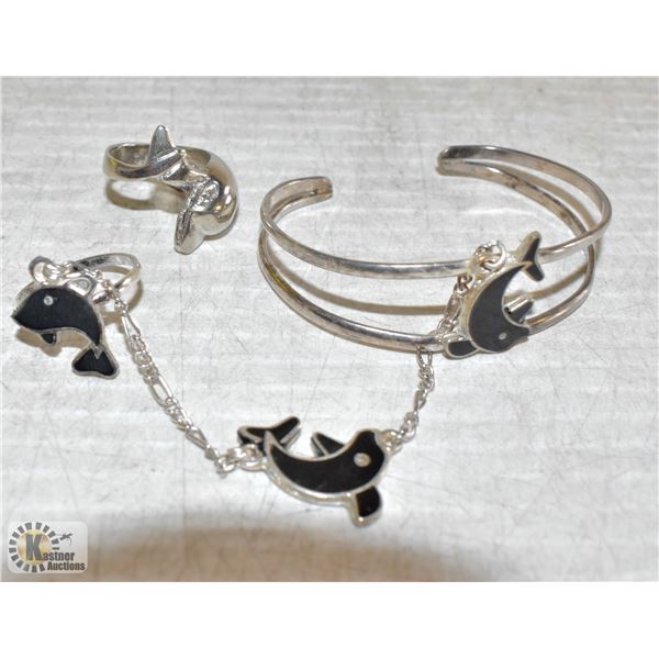 DOLPHIN SLAVE BRACELET & DOLPHIN RING