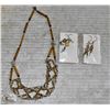 Image 1 : VINTAGE PERUVIAN NECKLACE & EARRINGS SET