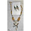 Image 1 : VINTAGE PERUVIAN NECKLACE & EARRING SET