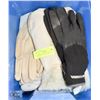 TOTE FULL OF MENS WORK GLOVES