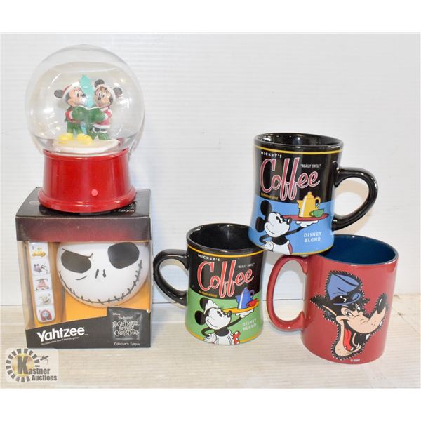 MISCELLANEOUS DISNEY MUGS AND COLLECTIBLES