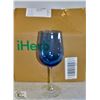 Image 1 : SET OF 8 BLUE WINE GLASSES