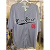 Image 1 : NEW YORK BUTTON UP BASEBALL SHIRT - SIZE XL