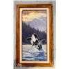 Image 1 : FRAMED WHALE CROSS STITCH