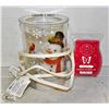 SCENTSY SNOWMAN CANDLE WAX MELTER PLUS NEW WAX