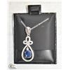 Image 1 : #41-NATURAL UNHEATED KYANITE,CZ PENDANT NECKLACE 1