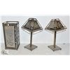 Image 1 : 5PC PEWTER CANDLE HOLDER SET