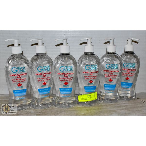 PACK OF 6 GERMS BE GONE HAND SANITIZER 443ML SIZE