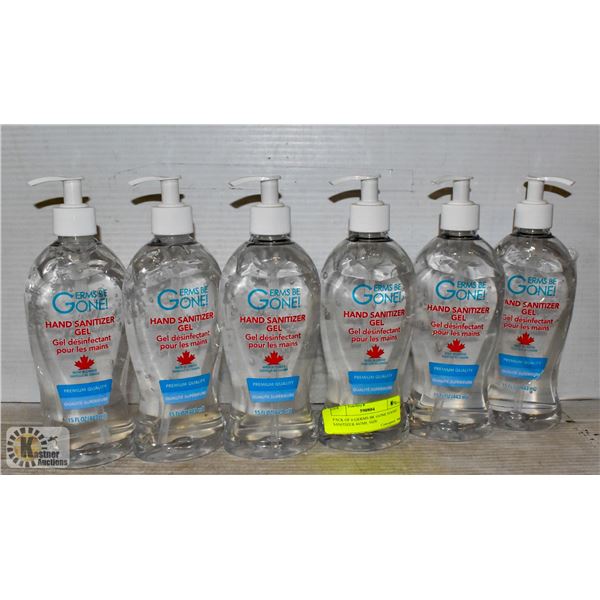 PACK OF 6 GERMS BE GONE HAND SANITIZER 443ML SIZE