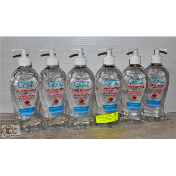 PACK OF 6 GERMS BE GONE HAND SANITIZER 443ML SIZE