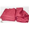 4 X MAROON DRAPES 36X84