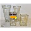 Image 1 : LOT OF VASES + CANISTER'S