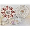 FLAT OF ASSORTED VINTAGE ANNIVERSARY DISHWARE