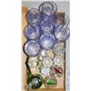 Image 1 : FLAT OF VARIOUS GLASSWARE + VINTAGE DECOR