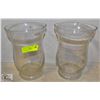 Image 1 : PAIR OF GLASS VASES