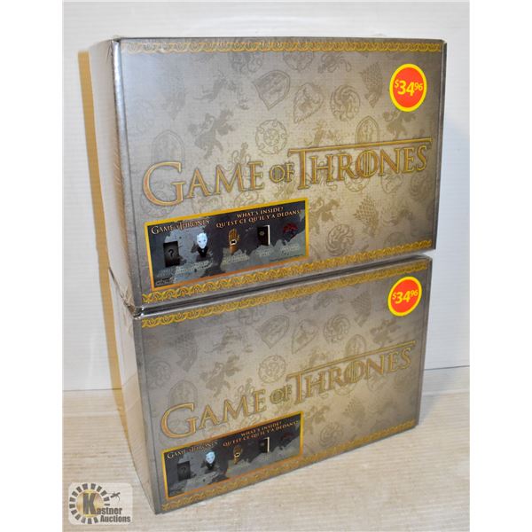 LOT OF 2 GAME OF THRONES COLLECTORS BOXES