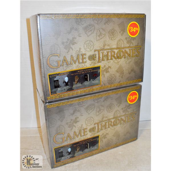 LOT OF 2 GAME OF THRONES COLLECTORS BOXES