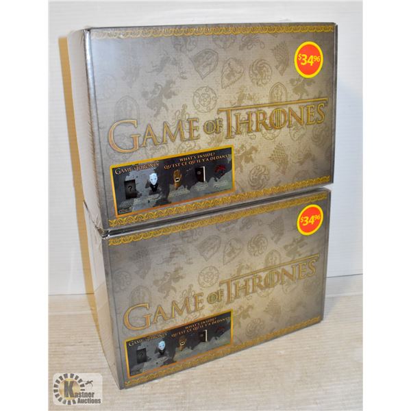 LOT OF 2 GAME OF THRONES COLLECTORS BOXES