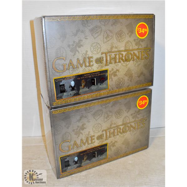 LOT OF 2 GAME OF THRONES COLLECTORS BOXES