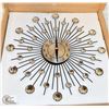Image 1 : NEW FANCY CRYSTAL BATTERY OPERATED WALL CLOCK