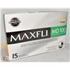 Image 1 : BOX  15OF NEW MAXIFLI MD100 TUNGSTEN GOLF BALLS