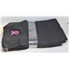 BUNDLE OF 6 PINK RIBBON SCARVES (BLACK)