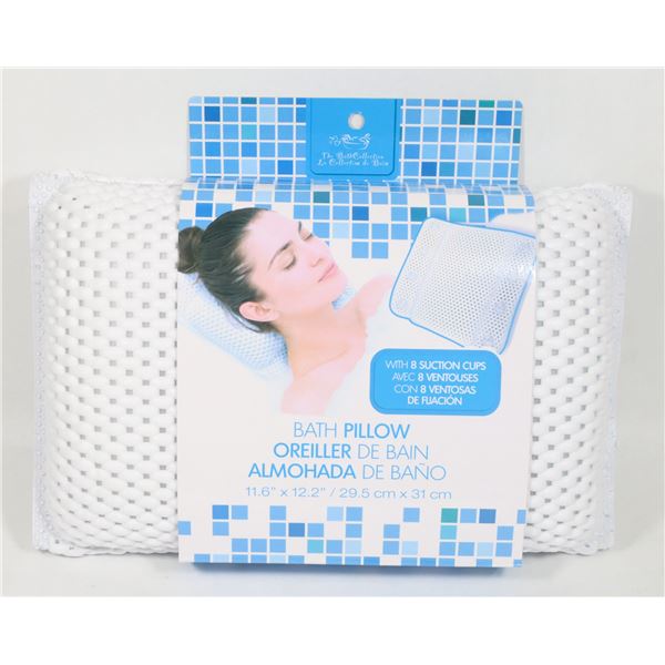 NEW BATH PILLOW 11.6"X12.2"