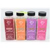 Image 1 : LOT OF 4 NEW ASSORTED SCENT BATH SALTS 500GM EACH