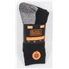 Image 1 : NEW 4 PACK MENS BLACK + DECKER WORK SOCKS